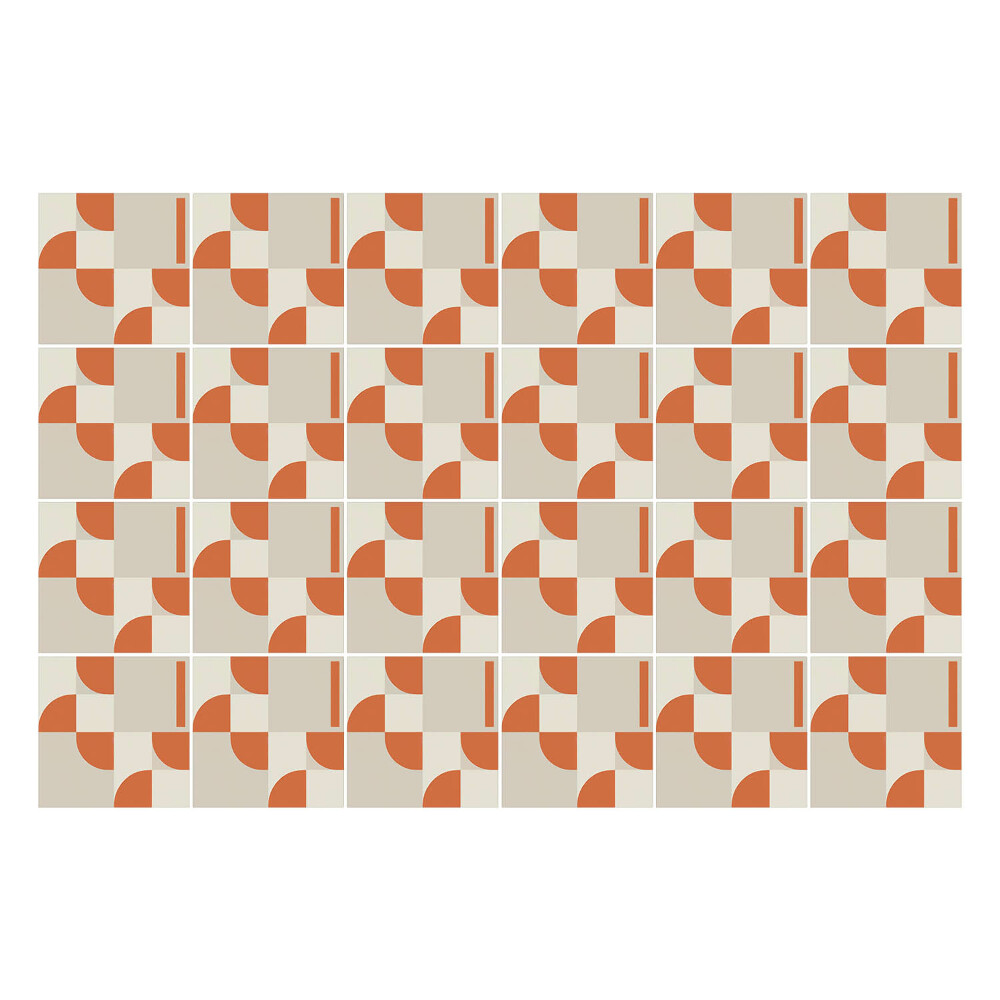 Samolepky na obklady Geometria s oblúkmi a čiarami