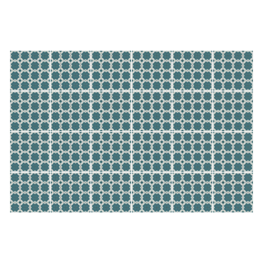 Nálepky na dlaždice Kvetinový motív v sieťke