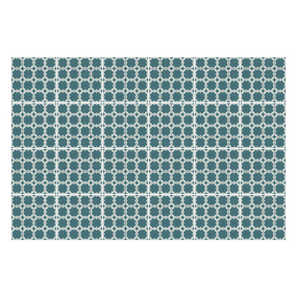 Nálepky na dlaždice Kvetinový motív v sieťke