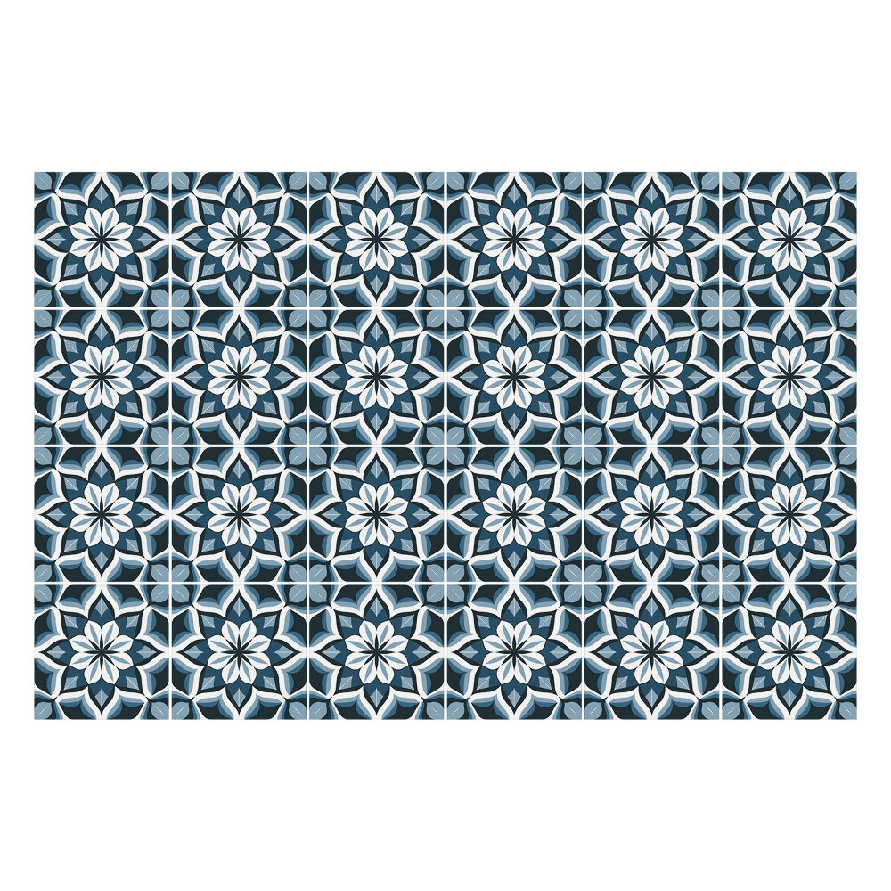 Samolepky na kachličky Kvetinový motív v sieťke