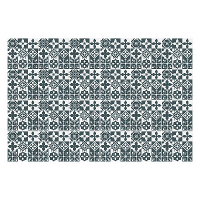 Samolepky na obklady Geometrické kvetinové motívy