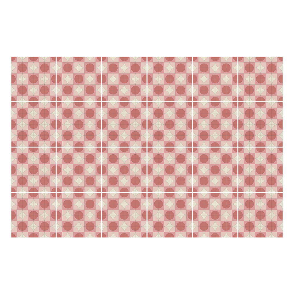 Nálepky na dlaždice Geometrické tvary v mriežke