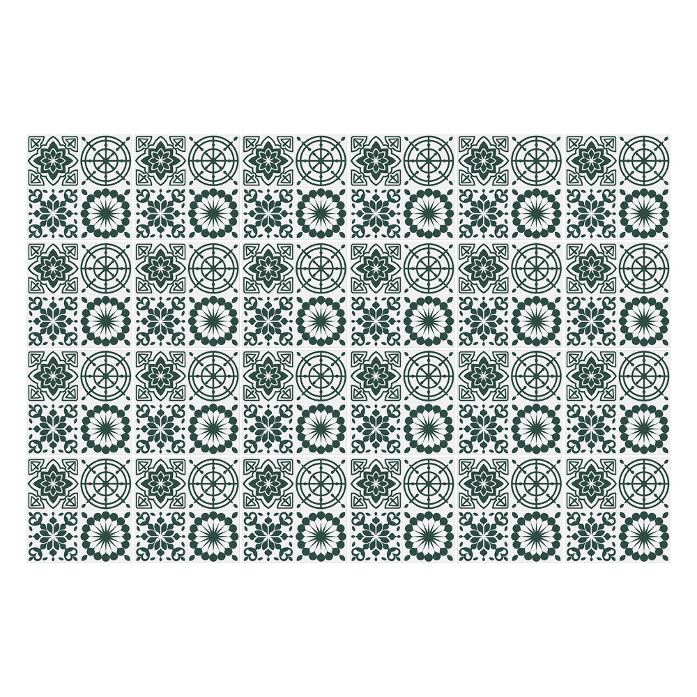 Samolepky na obklady Geometrické kvety a kruhy