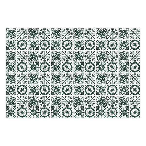 Samolepky na obklady Geometrické kvety a kruhy