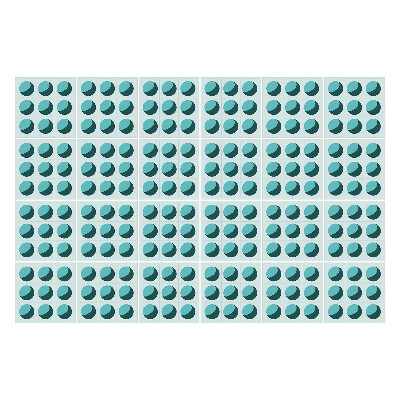 Samolepky na kachličky Symetrické elipsy v mriežke