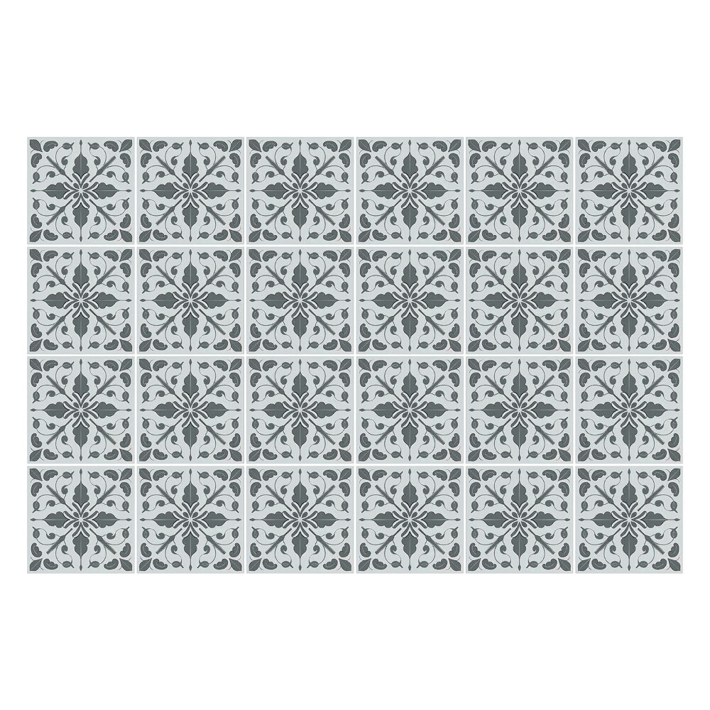 Samolepky na kachličky Kvetinové ozdoby v sieťke