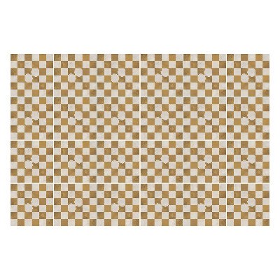 Samolepky na kachličky Šachovnica s motívom kvetov