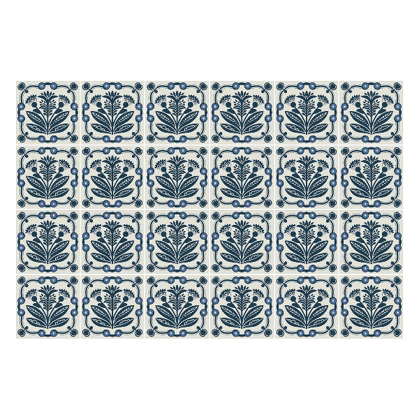 Nálepky na dlaždice Kvetinové motívy v rámoch