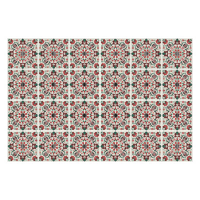 Samolepky na obklady Kvetinový motív s listami