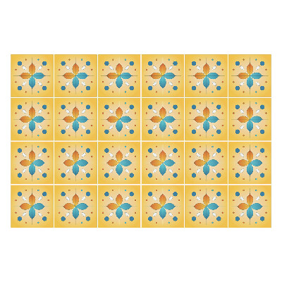 Samolepky na kachličky Kvetinové motívy v sieťke