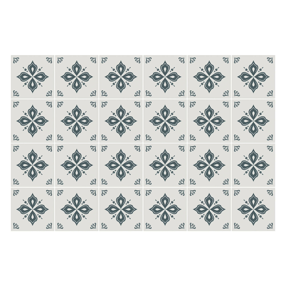 Samolepky na obklady Kvetinové ozdoby v sieťke