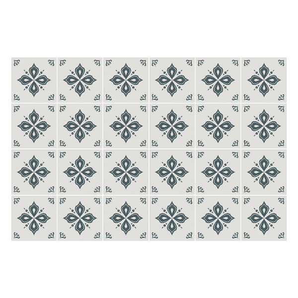 Samolepky na obklady Kvetinové ozdoby v sieťke