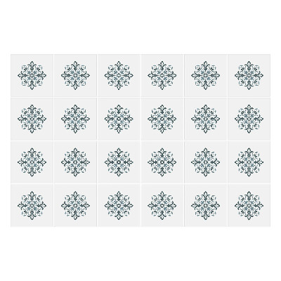 Samolepky na kachličky Kvetinový motív v sieťke