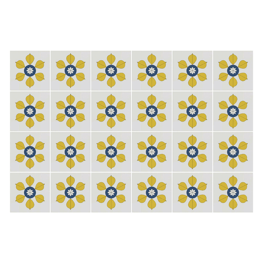 Samolepky na kachličky Kvetinové motívy v aranžmáne