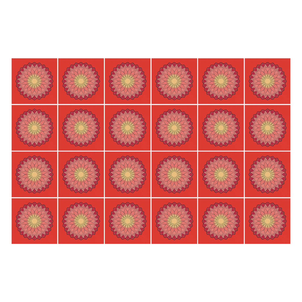 Samolepky na kachličky Kvetinový vzor