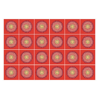 Samolepky na kachličky Kvetinový vzor