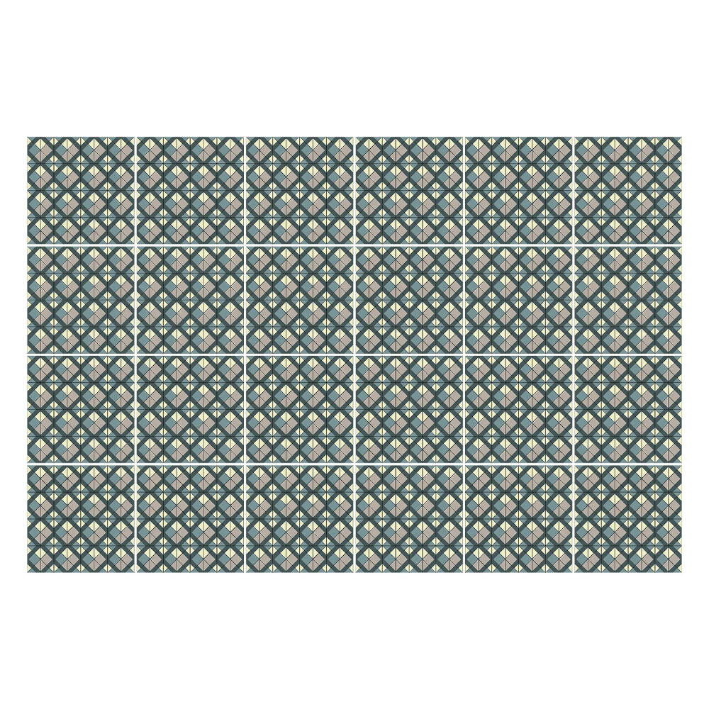 Samolepky na obklady Geometrické kosoštvorce a listy