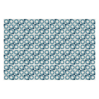 Nálepky na dlaždice Kockované kruhy