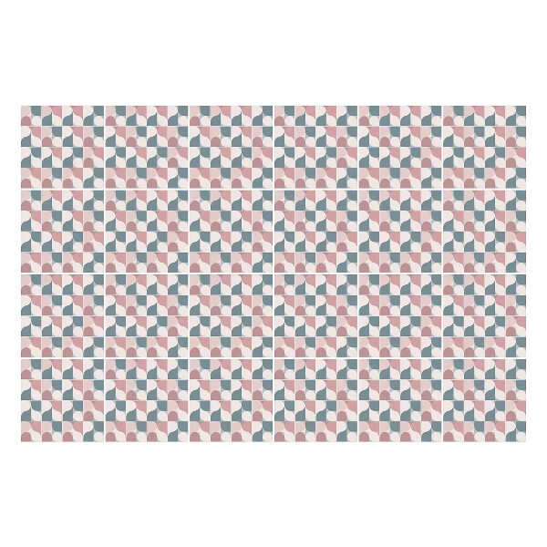 Nálepky na dlaždice Geometria s vlnami