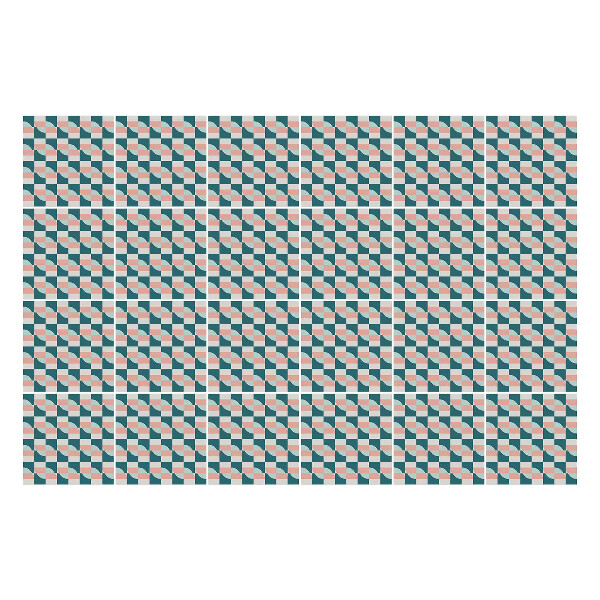 Samolepky na obklady Geometrické štvorce