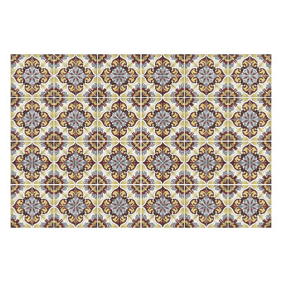 Samolepky na kachličky Kvetinový motív s ornamentami