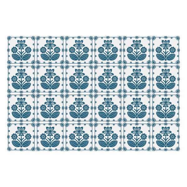 Samolepky na obklady Španielske dlaždice s kvetmi