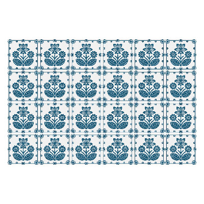 Samolepky na obklady Španielske dlaždice s kvetmi