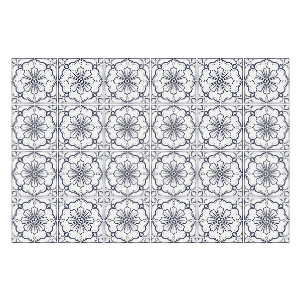 Samolepky na kachličky Kvetinové ozdoby