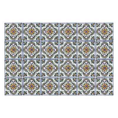 Samolepky na obklady Kvetinové ozdoby v aranžmáne