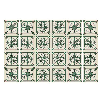 Samolepky na obklady Kvetinové ozdoby v ráme