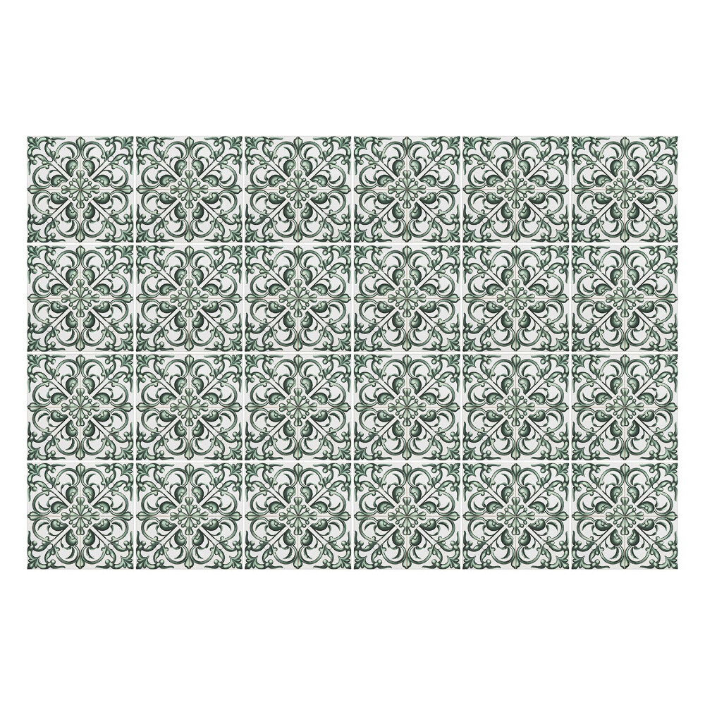 Samolepky na kachličky Kvetinové ozdoby v sieťke