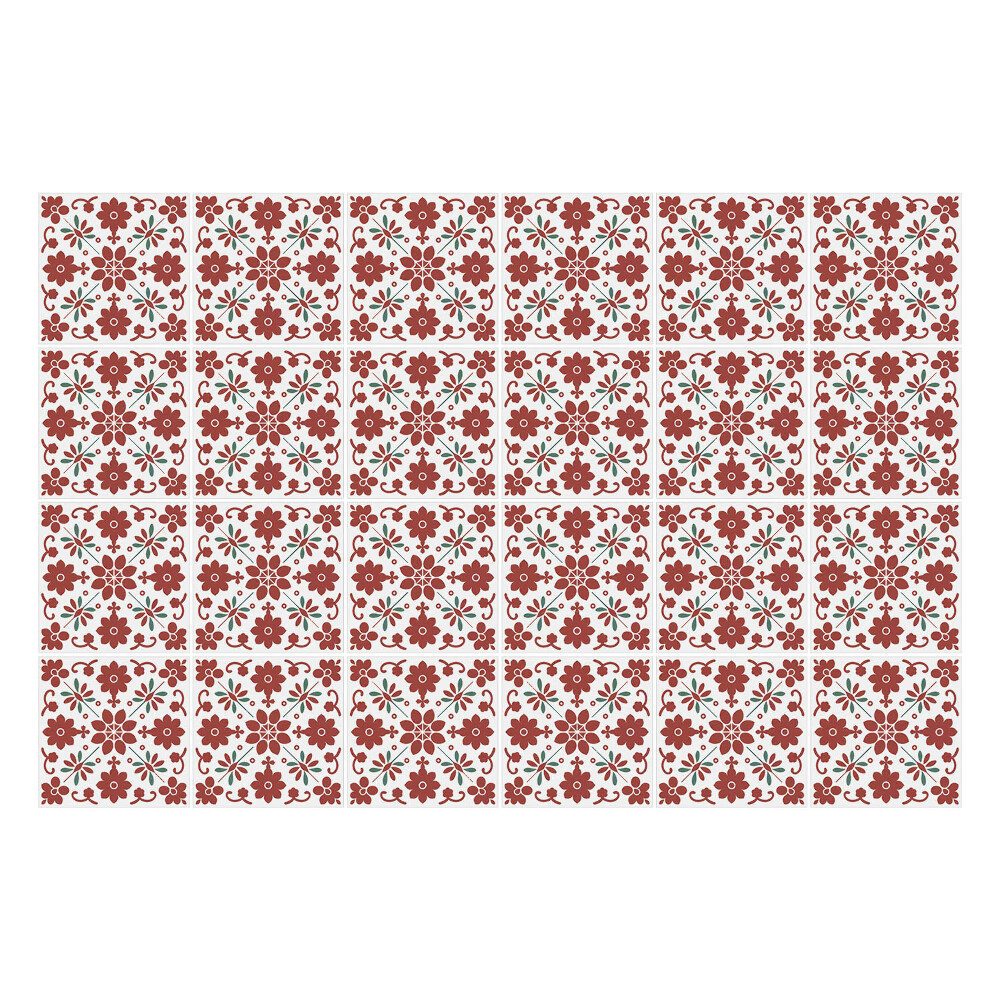 Samolepky na obklady Folklór - kvety a listy