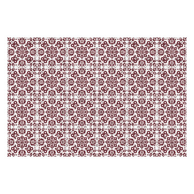 Nálepky na dlaždice Folklórny motív s listami