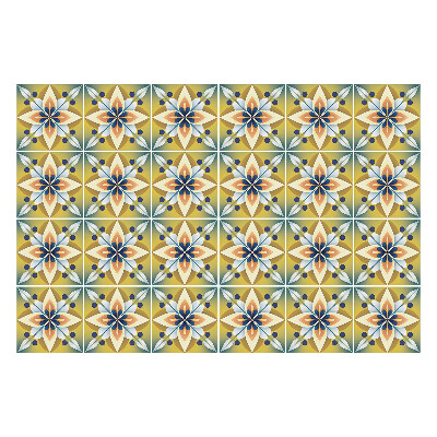 Samolepky na kachličky Živé motívy v mriežke