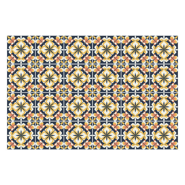 Nálepky na dlaždice ozdobný motív v mriežke