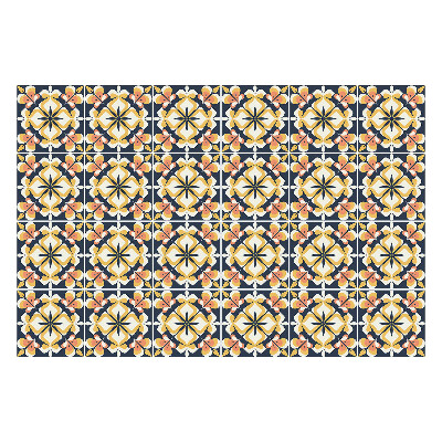 Nálepky na dlaždice ozdobný motív v mriežke