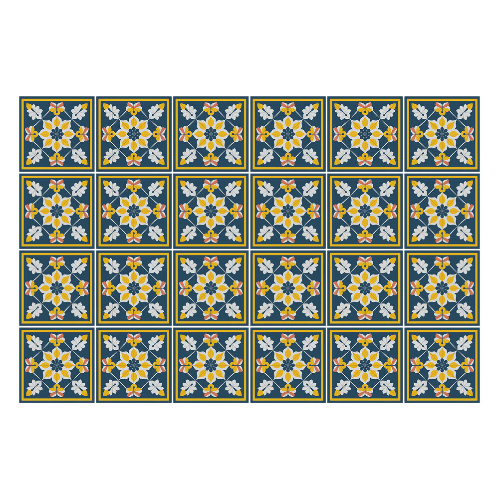 Nálepky na dlaždice Kvetinové aranžmány v rámoch