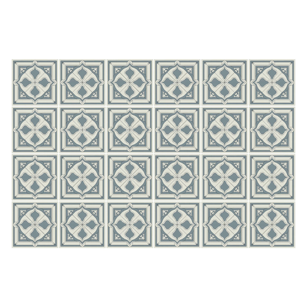 Samolepky na kachličky Geometrické ozdoby v štvorcoch