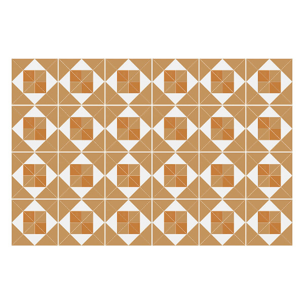 Nálepky na dlaždice Geometria štvorcov a kosoštvorcov