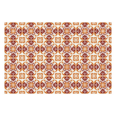 Nálepky na dlaždice Vzor inšpirovaný floristikou