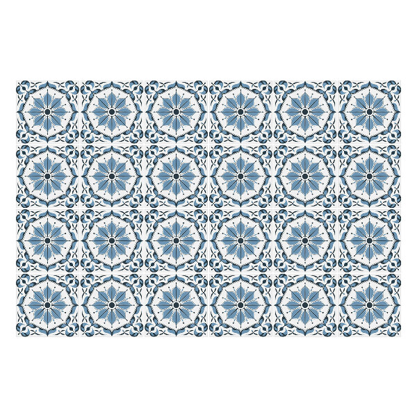 Nálepky na dlaždice Modrý vzor dlaždíc