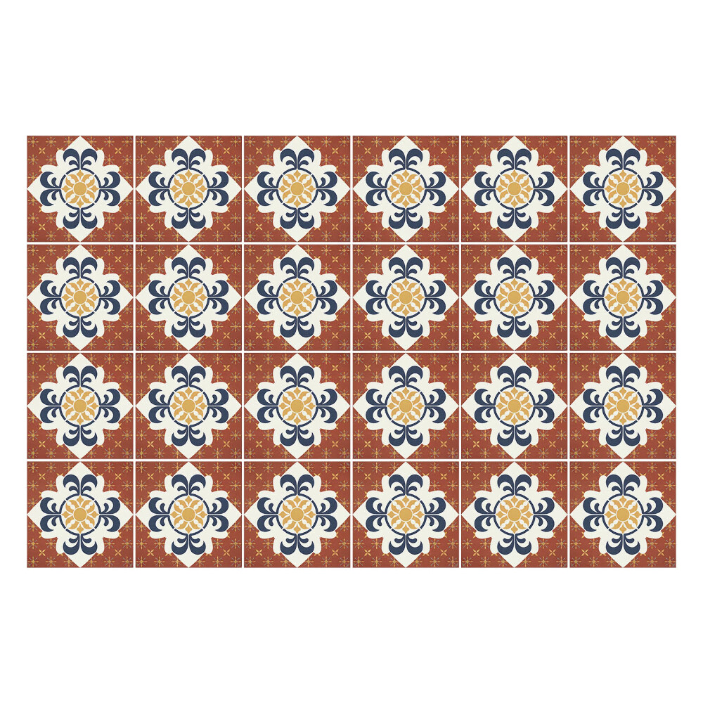 Nálepky na dlaždice Okrasný vzor dlaždíc