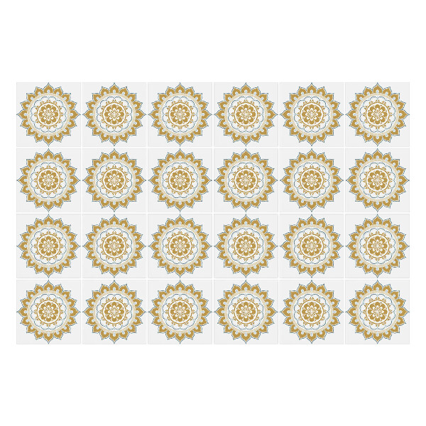 Samolepky na obklady Kvetinové mandaly