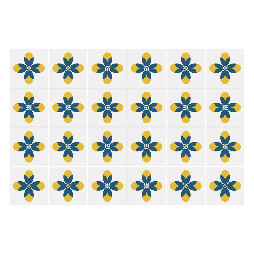 Nálepky na dlaždice Zaujímavo zdobené dlaždice