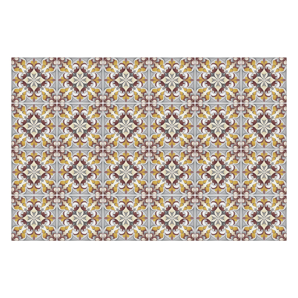 Samolepky na kachličky Usporiadanie kvetinových ozdôb