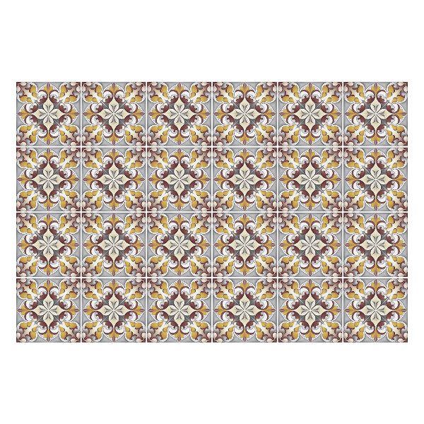 Samolepky na kachličky Usporiadanie kvetinových ozdôb