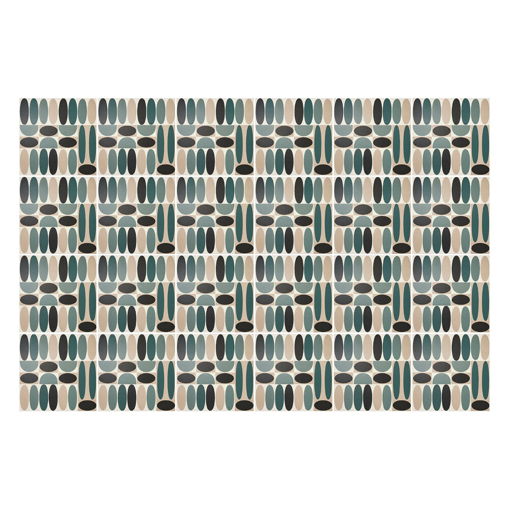 Samolepky na obklady Geometria oválnych foriem