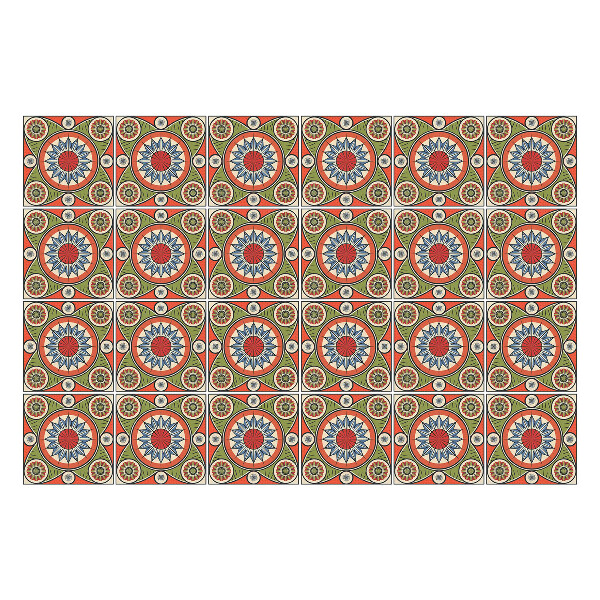 Samolepky na kachličky Zaujímavé retro vzory