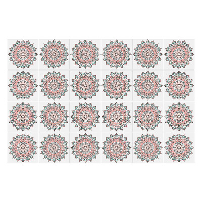 Nálepky na dlaždice Svetlé zdobené mandaly