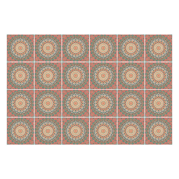 Samolepky na obklady Mandaly v pravidelnom usporiadaní